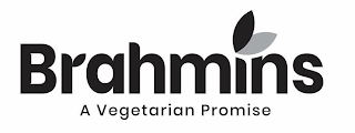 BRAHMINS A VEGETARIAN PROMISE logo