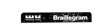 BRAILLEGRAM WU WESTERN UNION logo