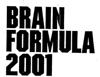 BRAIN FORMULA 2001 logo