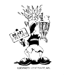BRAIN FREEZE! LUCIANO LUCIANO'S VANCOUVER, WA. logo