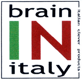 BRAIN IN ITALY ITALIAN CLEVER PRODUCTS logo