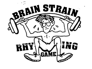 BRAIN STRAIN RHYMING GAME logo