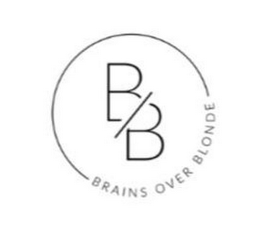 BRAINS OVER BLONDE logo