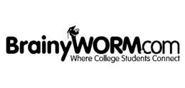 BRAINYWORM.COM WHERE COLLEGE STUDENTS CONNECT logo