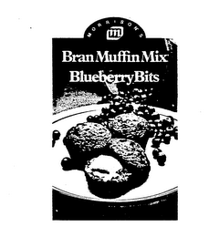 BRAN MUFFIN MIX BLUEBERRY BITS MORRISON'S M logo