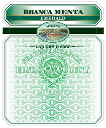 BRANCA MENTA EMERALD MILANO FRATELLI BRANCA logo