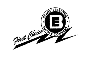 BRANCH ELECTRIC SUPPLY COMPANY BE FIRST CHOICE logo