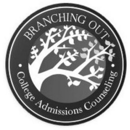 BRANCHING OUT · COLLEGE ADMISSION COUNSELING · logo