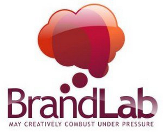 BRAND LAB MAY CREATIVELY COMBUST UNDER PRESSURE logo