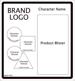 BRAND LOGO CHARACTER NAME PRODUCT BLISTER CHARACTER PORTRAIT CHARACTER NAME CHARACTER PORTRAIT CHARACTER NAME CHARACTER PORTRAIT CHARACTER NAME CHARACTER PORTRAIT CHARACTER NAME EMCE TOYS logo