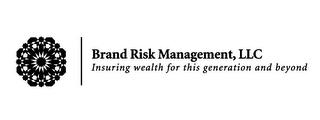BRAND RISK MANAGEMENT, LLC INSURING WEALTH FOR THIS GENERATION AND BEYOND logo