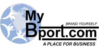 BRAND YOURSELF MYBPORT.COM A PLACE FOR BUSINESS logo