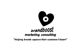 BRANDBOOST MARKETING CONSULTING "HELPING BRANDS CAPTURE THEIR CUSTOMER'S HEART" logo