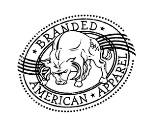 BRANDED AMERICAN APPAREL BAA logo