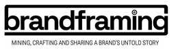 BRANDFRAMING MINING, CRAFTING AND SHARING A BRAND'S UNTOLD STORY logo