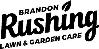 BRANDON RUSHING LAWN & GARDEN CARE logo