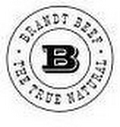 BRANDT BEEF *THE TRUE NATURAL* B logo