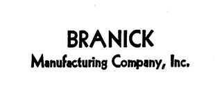 BRANICK MANUFACTURING COMPANY, INC. logo