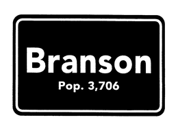 BRANSON POP. 3,706 logo