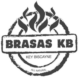 BRASAS KB KEY BISCAYNE ALL NATURAL logo