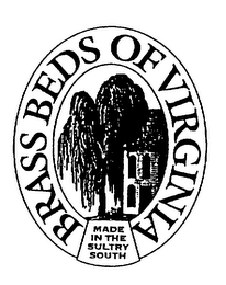 BRASS BEDS OF VIRGINIA MADE IN THE SULTRY SOUTH logo
