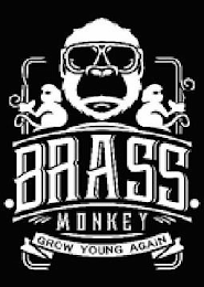 BRASS MONKEY GROW YOUNG AGAIN logo