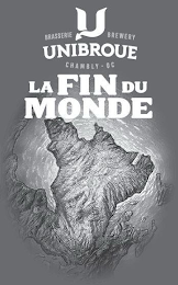BRASSERIE U BREWERY UNIBROUE CHAMBLY · QC LA FIN DU MONDE logo