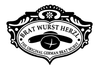 BRAT WURST HERZL THE ORIGINAL GERMAN BRAT WURST logo