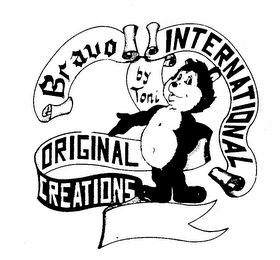 BRAVO INTERNATIONAL BY TONI ORIGINAL CREATIONS logo