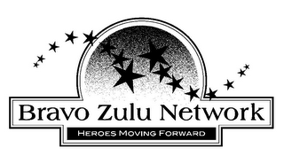 BRAVO ZULU NETWORK HEROES MOVING FORWARD logo