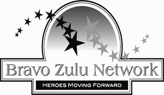 BRAVO ZULU NETWORK HEROES MOVING FORWARD logo