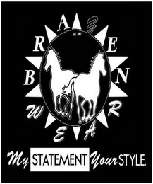 BRAZENWEAR MY STATEMENT YOUR STYLE. logo
