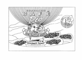 BRAZILIAN CAFE RIO 100% BRAZILIAN ARABICA GOURMET ROAST GROUND COFFEE logo