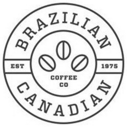 BRAZILIAN CANADIAN COFFEE CO EST 1975 logo