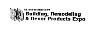 BRD THE HOME CENTER SHOW'S BUILDING, REMODELING & DECOR PRODUCTS EXPO logo