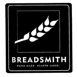 BREADSMITH HAND MADE. HEARTH BAKED. logo