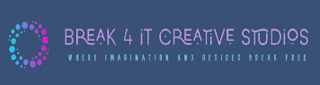 BREAK 4 IT CREATIVE STUDIOS WHERE IMAGINATION AND DESIRES BREAK FREE logo