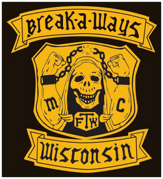BREAK-A-WAYS M C FTW WISCONSIN logo