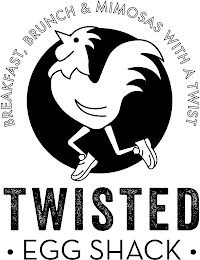 BREAKFAST, BRUNCH & MIMOSAS WITH A TWIST TWISTED · EGG SHACK · logo