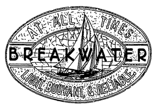 BREAKWATER AT ALL TIMES LIGHT, BUOYANT, & RELIABLE. logo