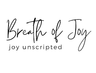 BREATH OF JOY JOY UNSCRIPTED logo
