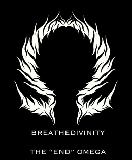 BREATHEDIVINITY THE "END" OMEGA logo