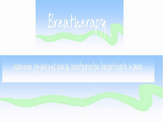 BREATHERAPY EXPERIENCE JOY SEEK AND CHERISH BEAUTY PRACTICE LOVE PARTICIPATE IN PEACE logo