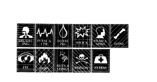 BREATHING PULSE & CPR BLEEDING SHOCK HEAD & SPINE BONE EYE BURN BITES & STINGS POISON EXTRAS logo