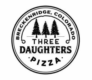 BRECKENRIDGE COLORADO THREE DAUGHTERS PIZZA logo
