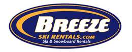 BREEZE SKIRENTALS.COM SKI & SNOWBOARD RENTALS logo