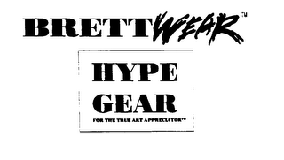 BRETTWEAR HYPE GEAR FOR THE TRUE ART APPRECIATOR logo