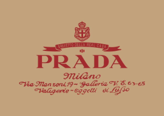 BREVETTO DELLA REAL CASA PRADA MILANO VIA MANZONI 19 GALLERIA V. E. 63-65 VALIGERIE OGGETTI DI LUSSO