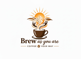 BREW AS YOU ARE COFFEE YOUR WAY logo
