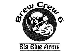BREW CREW 6 6 BIG BLUE ARMY logo